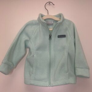 Columbia Mint Green Fleece Jacket for baby